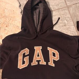 GAP Brown Hoodie with Embroidered Cream Logo